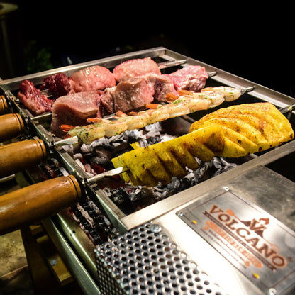 Rodizio Asador a Carbón Volcano 4 Espadas