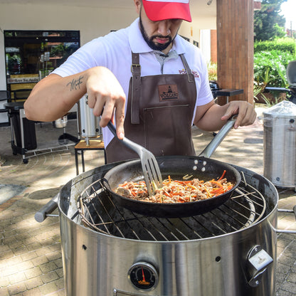 Asador Barril Jupiter Gigante 100% Acero Inoxidable