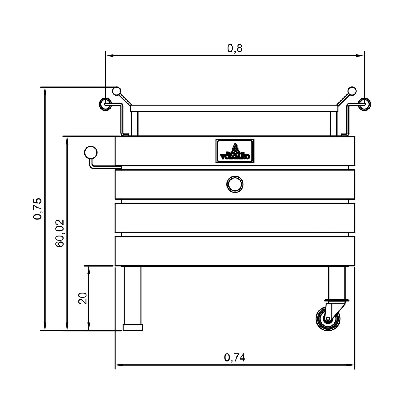 Caja China Mediana