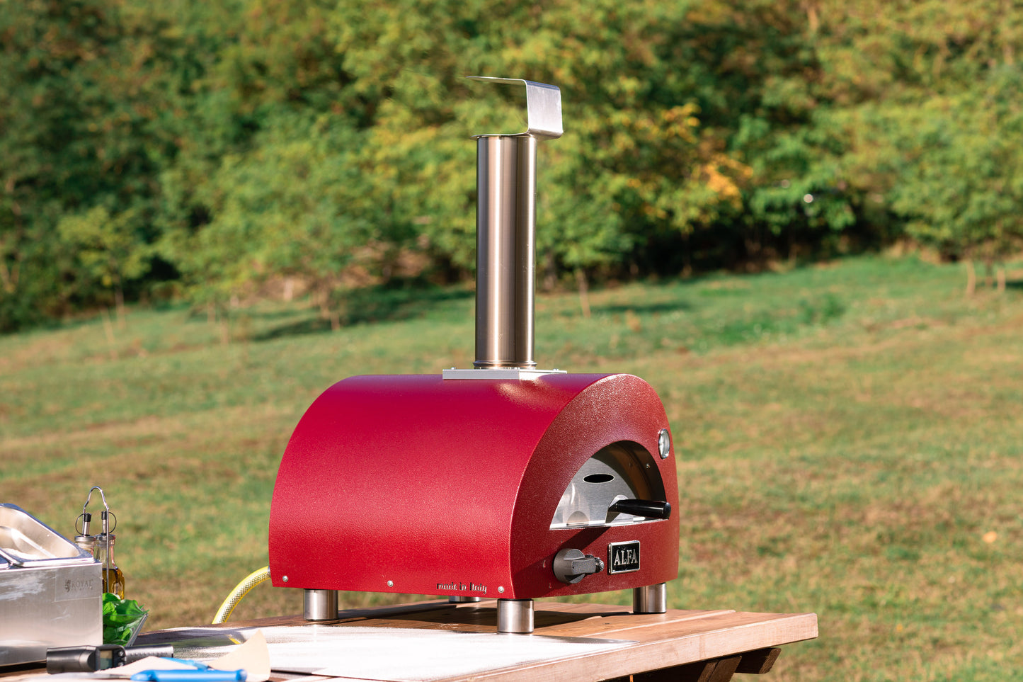 Horno de Pizza Alfa Moderno  Portable a gas Red