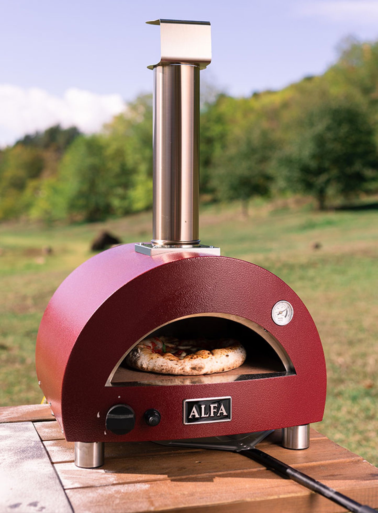 Horno de Pizza Alfa Moderno  Portable a gas Red