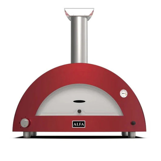 HORNO ALFA FORNI  MODERNO 2  PIZZE HIBRIDO  ROJO ANTIGUO