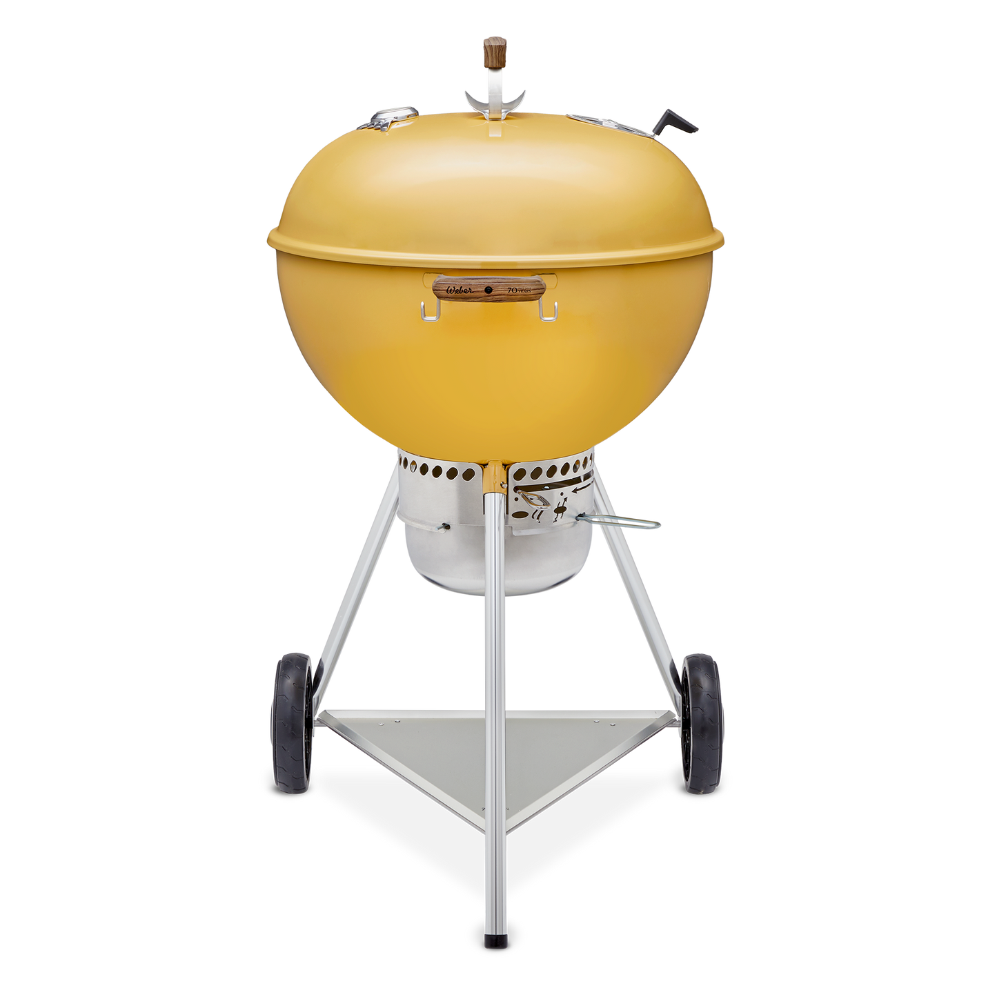 Asador De Carbón Kettle 70 Aniversario, 22"  Hot Rod Yellow