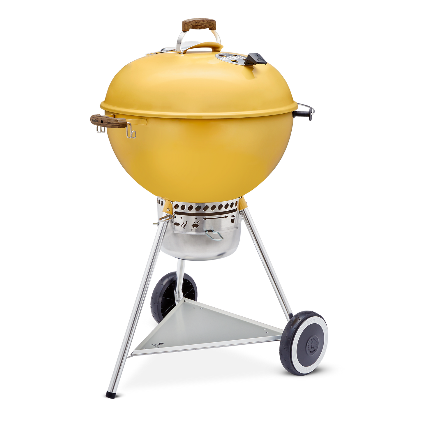 Asador De Carbón Kettle 70 Aniversario, 22"  Hot Rod Yellow