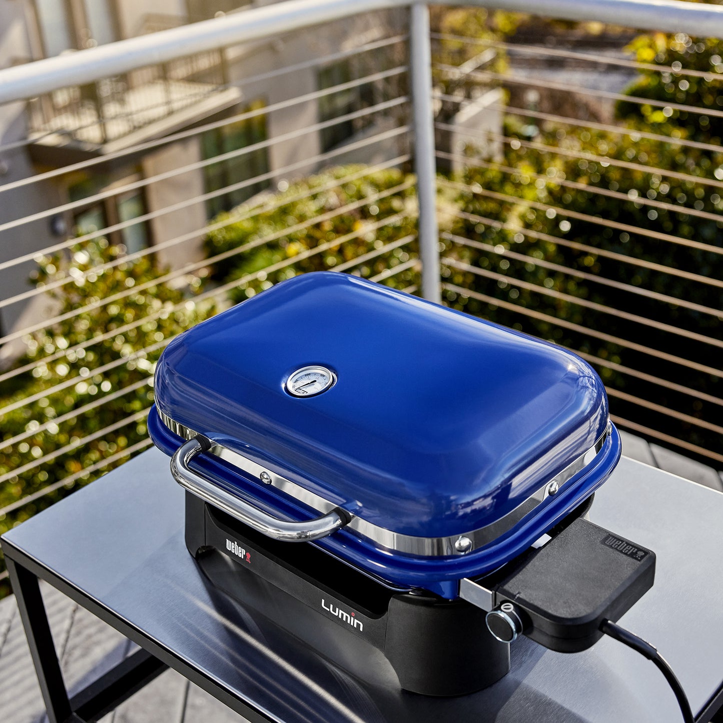 Asador Eléctrico Lumin Compact Azul Deep Ocean