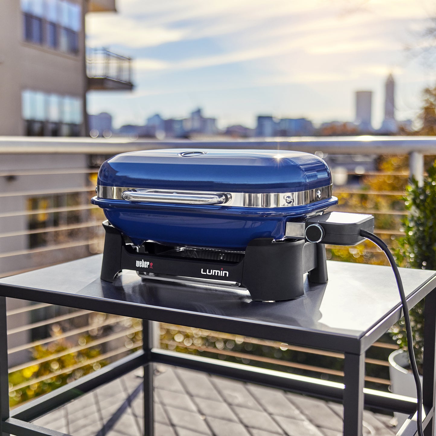 Asador Eléctrico Lumin Compact Azul Deep Ocean