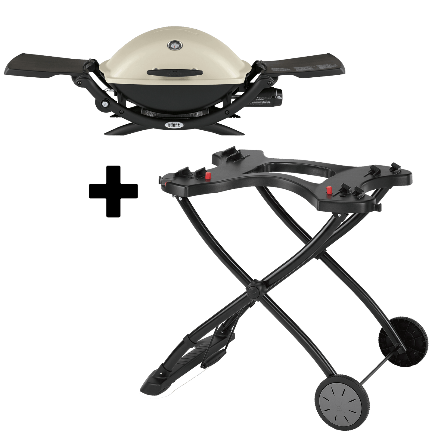 Parrilla A Gas Weber Q 2200 + Carrito Portátil