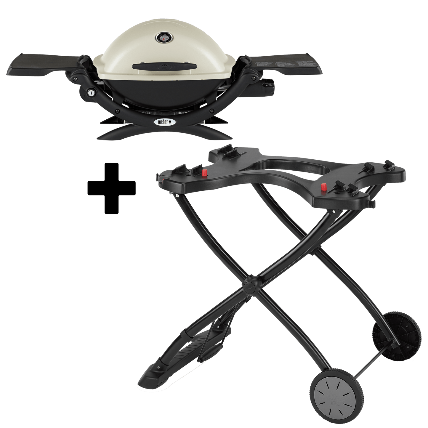 Parrilla A Gas Weber  Q 1200 + Carrito Portátil