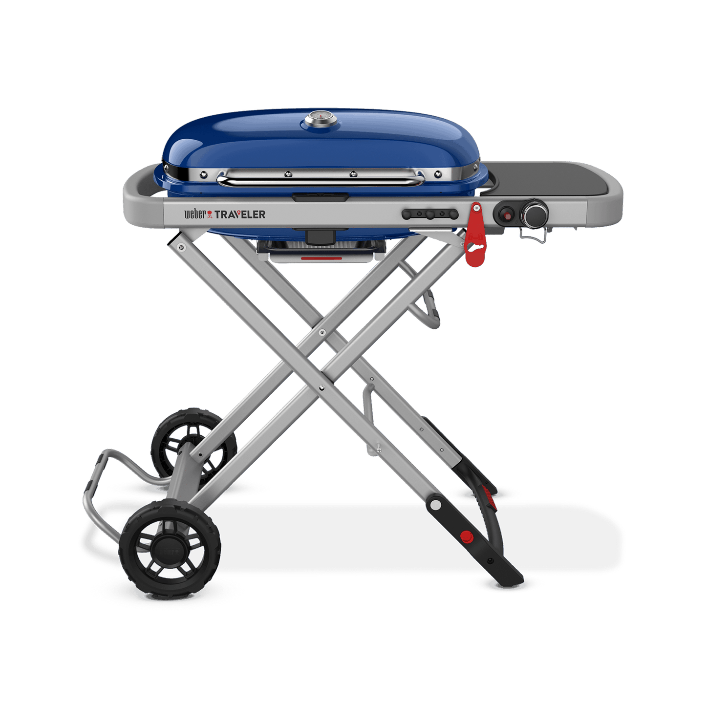 Asador Portátil De Gas Weber Traveler  Azul Deep Ocean