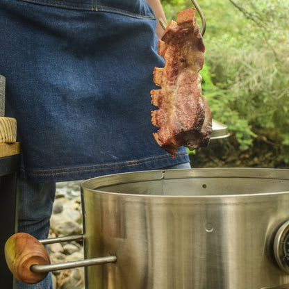 Asador Barril Mercury Pequeño Manijas Madera Teca