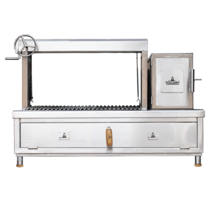 Asador a carbón con Brasero y Ladrillo Refractario