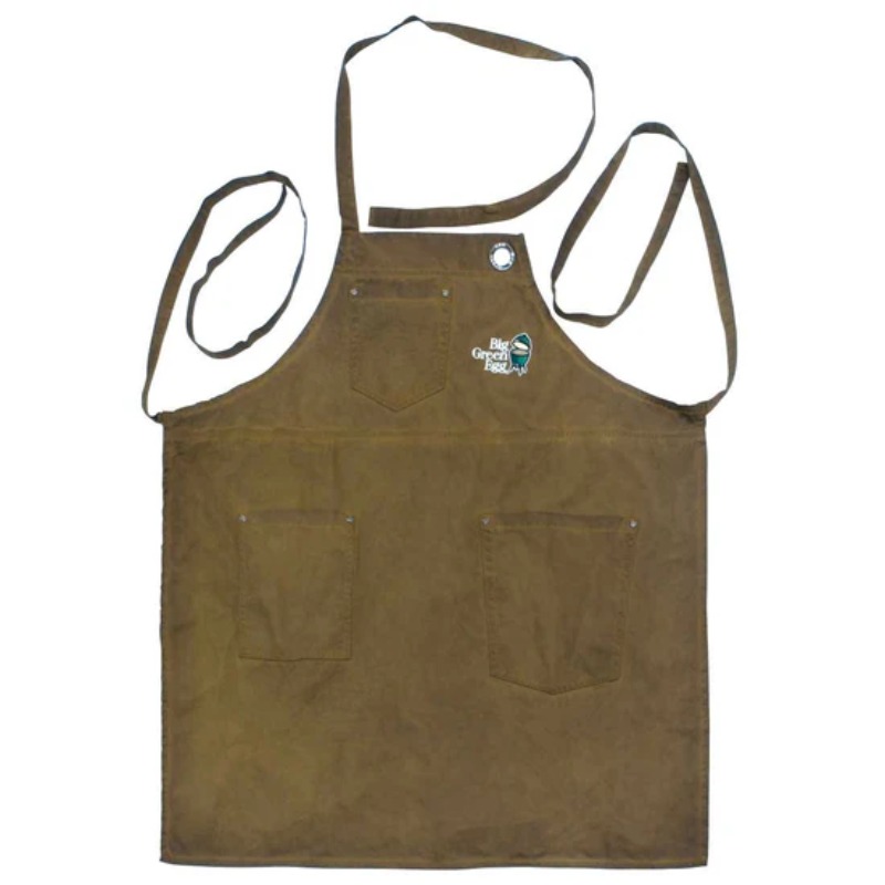 126399 Big Green Egg Delantal Tela Fibra Khaki Con Logo 2-convertido-a-800x800