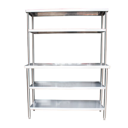 Estanteria en Acero Inoxidable con 6 Bases